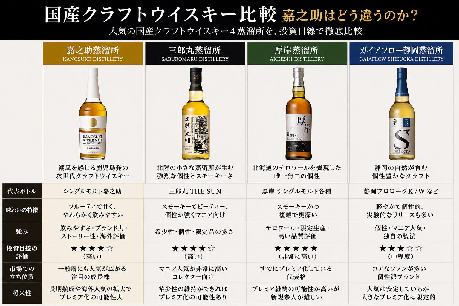 嘉之助ウイスキーがプレミア化する3つの条件