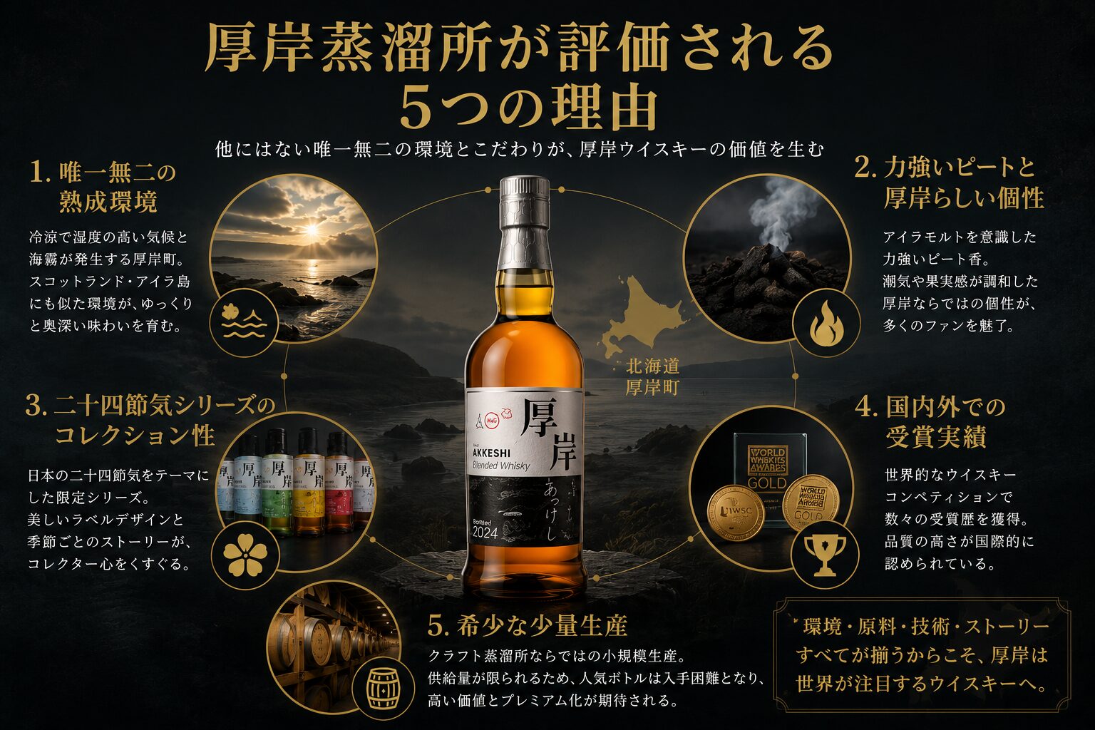 厚岸蒸溜所が評価される5つの理由
