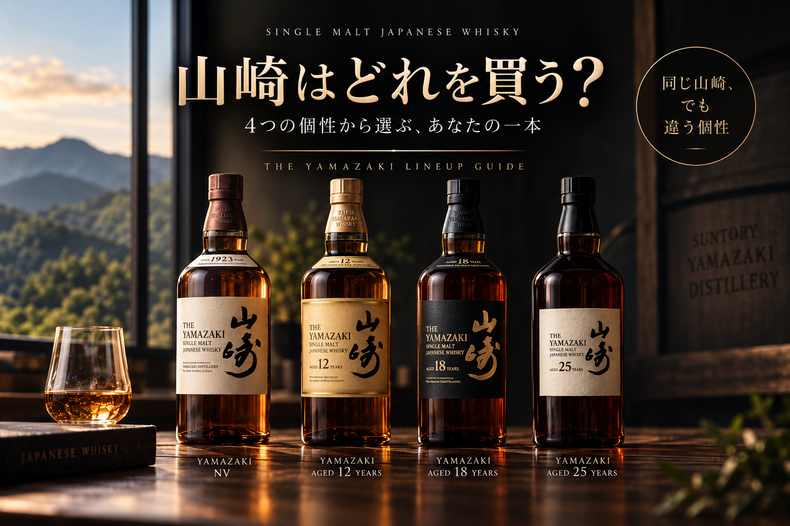山崎NV・12年・18年・25年の選び方