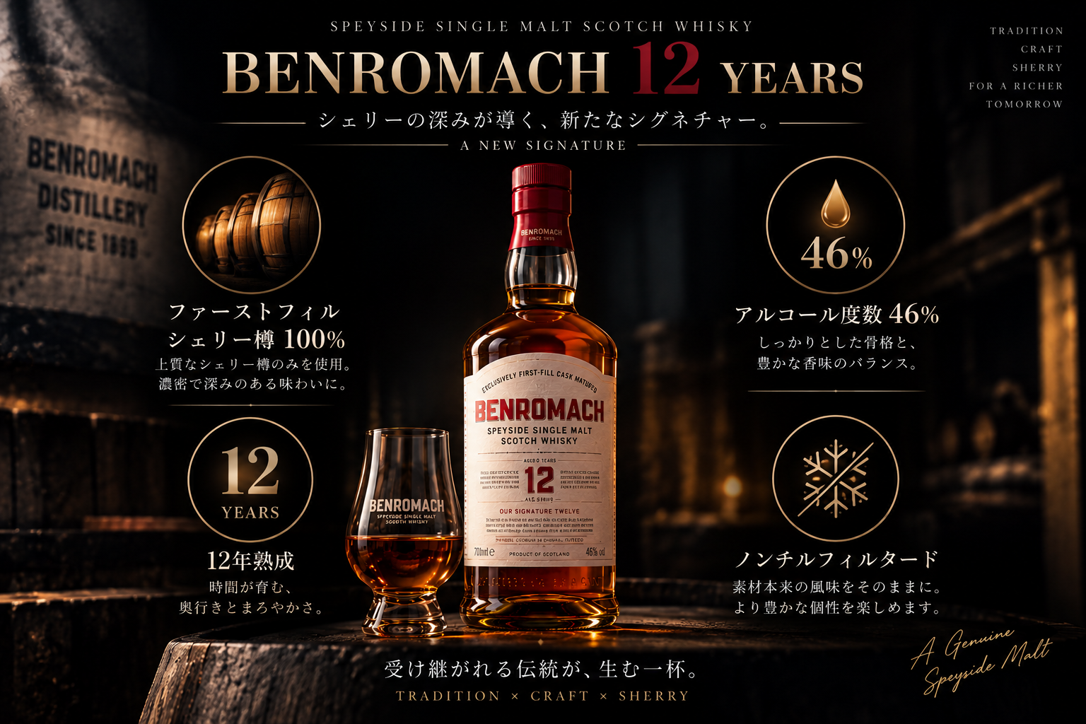 ベンロマック12年の4つの特徴